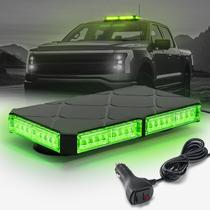 Farol de teto de veículo ELECHOI 12" LED Strobe Light Green