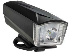Farol Dianteiro 190L 1200mAh Recarregável Usb Bateria Até 12h com Cinta de Silicone Alcance 100m Preto Atrio - BI184