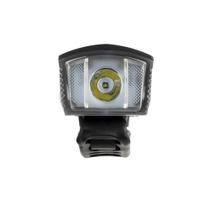 Farol Dianteiro 190L com Buzina e Controle 1200mAh Recarregável Usb Bateria Até 12h Alcance 100m Preto BI185 Atrio