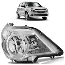 Farol Dianteiro Agile 2009 2010 2011 2012 2013 Máscara Cromada Liso Acrílico Farol Dianteiro Agile 2009 2010 2011 2012 2013 Máscara Cromada Liso Acrílico