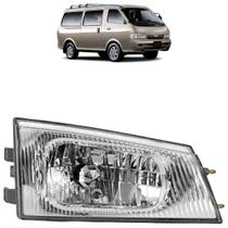 Farol Dianteiro Besta Gs 1998 1999 2000 2001 2002 2003 2004 Máscara Cromada Lente Estriada Acrílico
