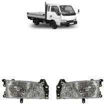 Farol Dianteiro Bongo 1998 1999 2000 Máscara Cromada Lente Lisa Acrílico Farol Dianteiro Bongo 1998 1999 2000 Máscara Cromada Lente Lisa Acrílico