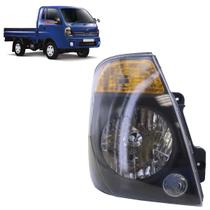 Farol Dianteiro Bongo 2013 2014 2015 2016 2017 2018 2019 2020 2021 2022 2023 Máscara Negra Lente Lisa Acrílico