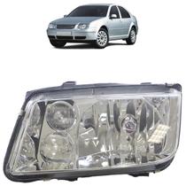 Farol Dianteiro Bora 1999 2000 a 2005 Máscara Cromada Lente lisa Acrílico Farol Dianteiro Bora 1999 2000 a 2005 Máscara Cromada Lente lisa Acrílico