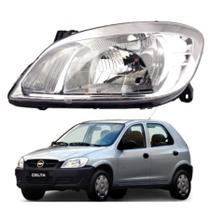 Farol Dianteiro Celta Prisma 2006 07 08 09 10 11 12 Cromado