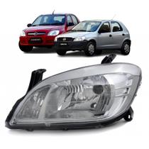 Farol Dianteiro Celta Prisma 2006 Até 2012 Cromado