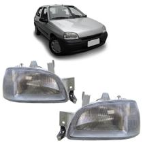 Farol Dianteiro Clio 1996 1997 1998 A 1999 Lente Estriada Vidro Máscara Cromada Farol Dianteiro Clio 1996 1997 1998 A 1999 Lente Estriada Vidro Máscara Cromada