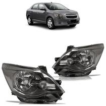 Farol Dianteiro Cobalt 2012 2013 2014 2015 Liso Acrílico Máscara Cromada