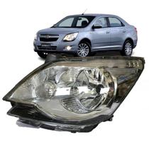 Farol Dianteiro Cobalt 2012 Até 2016 Esquerdo Cromado