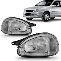 Farol dianteiro corsa 1994/1999 cromado direito