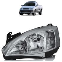 Farol Dianteiro Corsa 2003 A 2012 Montana Máscara Cromada