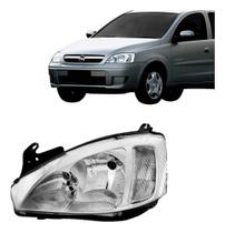 Farol dianteiro corsa montana 2003 a 2007 cromado foco duplo esquerdo ou direito