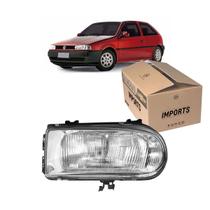 Farol Dianteiro Cromado Lado Direito Imports Volkswagen Gol 1995 A 1999 Mc063699