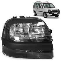 Farol Dianteiro Doblo 2002 A 2009 Máscara Negra