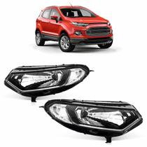 Farol Dianteiro Ecosport 2013 2014 2015 2016 Máscara Negra Lisa Acrílico Farol Dianteiro Ecosport 2013 2014 2015 2016 Máscara Negra Lisa Acrílico
