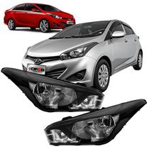 Farol Dianteiro Esquerdo Foco Simples Máscara Negra HB20 2013 a 2019 Farol Dianteiro Esquerdo Foco Simples Máscara Negra HB20 2013 a 2019