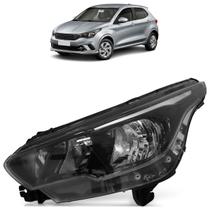 Farol Dianteiro Fiat Argo 2016 A 2021 Cronos 2018 A 2021 Máscara Negra