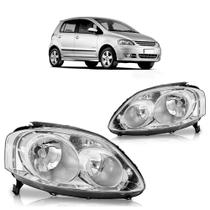 Farol Dianteiro Fox Crossfox Spacefox 2008 2009 A 2010 Máscara Cromada Lente Lisa Acrílico Farol Dianteiro Fox Crossfox Spacefox 2008 2009 A 2010 Máscara Cromada Lente Lisa Acrílico