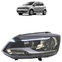 Farol Dianteiro Fox Crossfox Spacefox 2011 2012 2013 2014 Liso Acrílico Máscara Negra