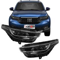 Farol Dianteiro Full LED Fiat Strada 2021 a 2025 Esquerdo Farol Dianteiro Full LED Fiat Strada 2021 a 2025 Esquerdo