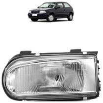 Farol Dianteiro Gol G2 1995 1996 1997 1998 1999 Parati Saveiro Special Máscara Cromada Lente Estriada Vidro Farol Dianteiro Gol G2 1995 1996 1997 1998 1999 Parati Saveiro Special Máscara Cromada Lente Estriada Vidro