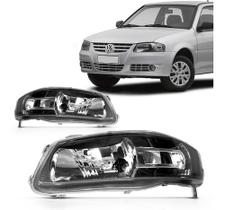 Farol dianteiro gol g4 2005 a 2014 mascara negra power lado esquerdo ou direito