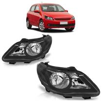 Farol Dianteiro Gol G5 2008 2009 2010 2011 2012 2013 Máscara Negra Lente lisa Acrílico Farol Dianteiro Gol G5 2008 2009 2010 2011 2012 2013 Máscara Negra Lente lisa Acrílico
