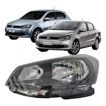 Farol Dianteiro Gol Voyage G6 12/16 Foco Simples Máscara Negra