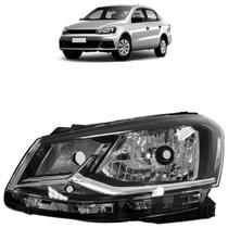 Farol Dianteiro Gol Voyage G7 2016 A 2018 Máscara Negra Friso Cromado Farol Dianteiro Gol Voyage G7 2016 A 2018 Máscara Negra Friso Cromado