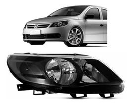 Farol dianteiro gol voyage saveiro g5 2008 a 2012 mascara negra lado esquerdo ou direito