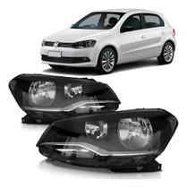 Farol Dianteiro Gol Voyage Saveiro G6 2013 a 2016 Foco Duplo Lente Lisa