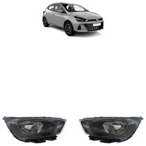 Farol Dianteiro Hb20 2023 A 2025 Máscara Negra