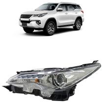 Farol Dianteiro Hilux SW4 2016 2017 2018 2019 2020 Máscara Cromada LED Foco Duplo Projetor Regulagem Foco Elétrico Lente Lisa Acrílico Farol Dianteiro Hilux SW4 2016 2017 2018 2019 2020 Máscara Cromada LED Foco Duplo Projetor Regulagem Foco Elétrico Lente Lisa Acrílico