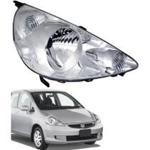 Farol Dianteiro Honda Fit 2004 05 06 07 08 Cromado Farol Dianteiro Honda Fit 2004 05 06 07 08 Cromado