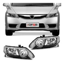 Farol Dianteiro Honda New Civic 2007 2008 2009 2010 2011 Foco Duplo Farol Dianteiro Honda New Civic 2007 2008 2009 2010 2011 Foco Duplo