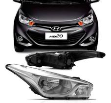 Farol Dianteiro Hyundai HB20 HB20s / 2012 A 2019 Lado Direito (Passageiro)