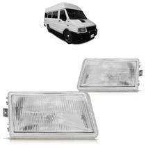 Farol Dianteiro Iveco Daily 1997 A 2007 Máscara Cromada