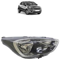 Farol Dianteiro Ka 2019 2020 2021 2022 2023 Máscara Negra Lisa Acrílico Carcaça Preta