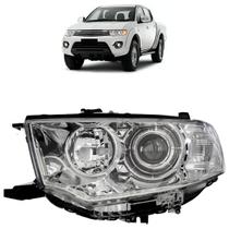 Farol Dianteiro L200 Triton 2013 2014 2015 2016 Máscara Cromada Farol Dianteiro L200 Triton 2013 2014 2015 2016 Máscara Cromada