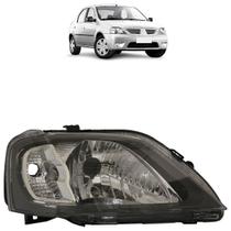 Farol Dianteiro Logan 2007 A 2010 Máscara Cinza