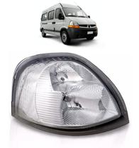 Farol Dianteiro Manual Renault Master / 2009 a 2012 - Lados Direito (Passageiro)