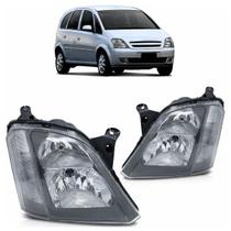 Farol Dianteiro Meriva 2001 2002 2003 2004 2005 2006 2007 2008 2009 2010 2011 2012 Máscara Cinza Lente Lisa Acrílico Foco Duplo Farol Dianteiro Meriva 2001 2002 2003 2004 2005 2006 2007 2008 2009 2010 2011 2012 Máscara Cinza Lente Lisa Acrílico Foco Duplo
