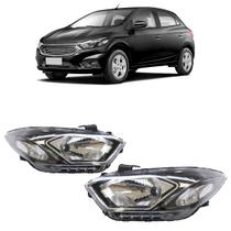 Farol Dianteiro Onix 2017 A 2021 Led Máscara Negra Farol Dianteiro Onix 2017 A 2021 Led Máscara Negra