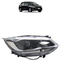 Farol Dianteiro Onix 2020 2021 2022 2023 2024 Máscara Cromada Lisa Acrílico Friso Preto Foco Duplo Projetor