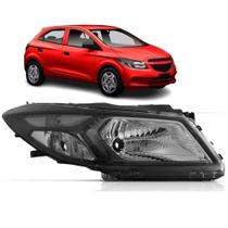 Farol Dianteiro Onix Prisma 13 14 15 16 17 18 19 Manual C/ Máscara Negra