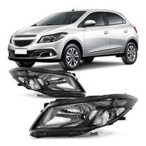 Farol Dianteiro Onix Prisma LT LTZ Foco Simples Máscara Negra 2017 2018 2019 Farol Dianteiro Onix Prisma LT LTZ Foco Simples Máscara Negra 2017 2018 2019
