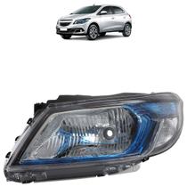 Farol Dianteiro Onix Prisma Lt Ltz Joy 2013 A 2019 Máscara NegraMoldura Azul Farol Dianteiro Onix Prisma Lt Ltz Joy 2013 A 2019 Máscara NegraMoldura Azul