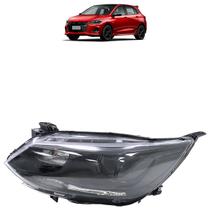 Farol Dianteiro Onix RS 2020 2021 2022 2023 2024 Máscara Negra Lisa Acrílico Friso Preto Foco Simples