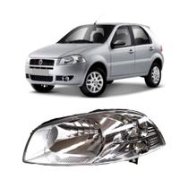 Farol Dianteiro Palio 2008/2009 Lado Esquerdo Máscara Cromada