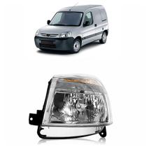 Farol Dianteiro Partner 2010 A 2017 Máscara Cromada